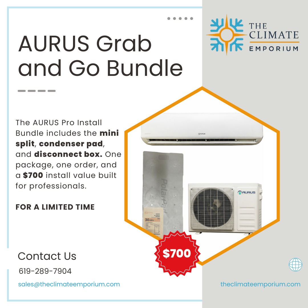 Aurus Grab N Go Bundle - Special Promotion - Premium HVAC Bundle Package